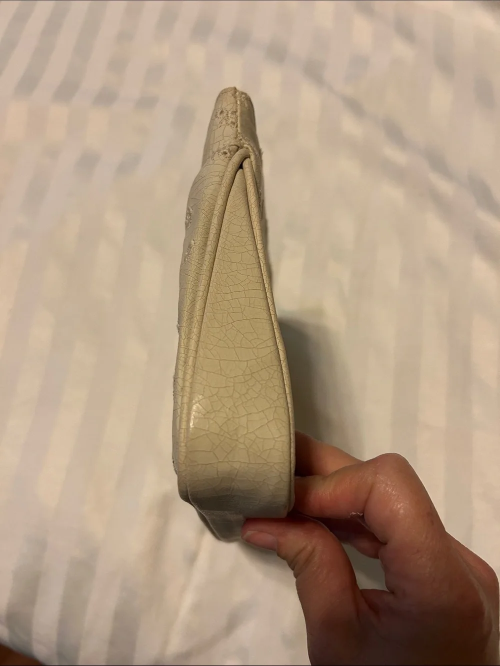 Vgt Theodor of California off white clutch. 50’s-60’s.